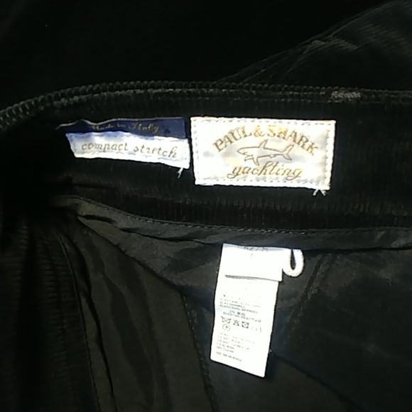 Paul & Shark pants in fine black corduroy. - Picture 4 of 6